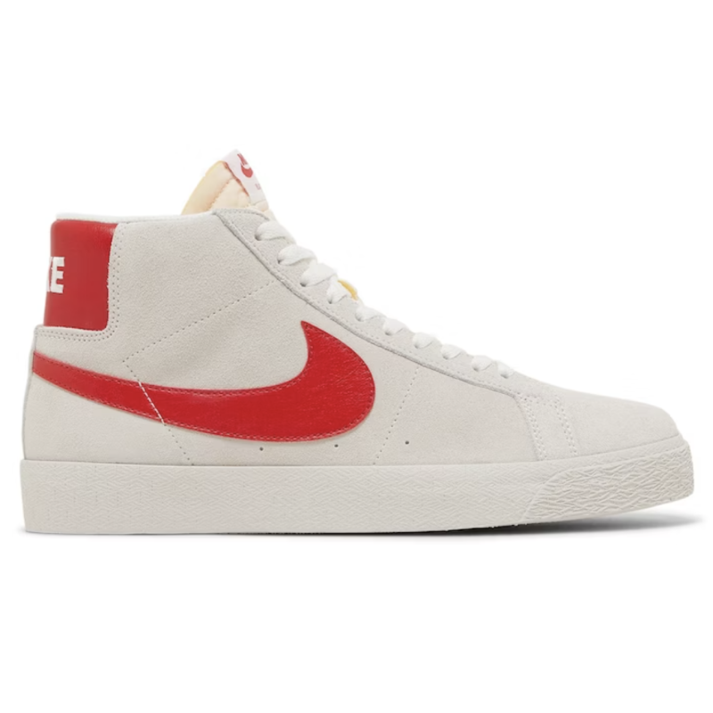 NIKE SB SHOES BLAZER MID - WHITE UNIVERSITY RED