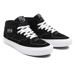 VANS SHOE HALF-CAB - BLACK BLACK WHITE