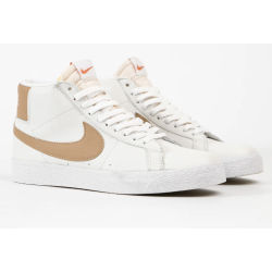 NIKE SB SHOES BLAZER MID - WHITE COGNAC