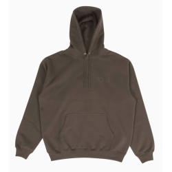 POLAR HOODIE DAVE STROKE LOGO - DIRTY BLACK