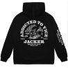 JACKER HOODIE ADDICT - BLACK