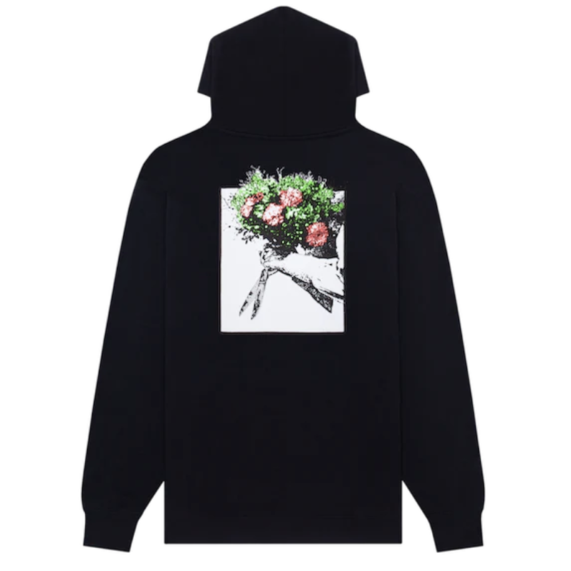 HOCKEY HOODIE ROSES - BLACK