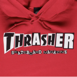 THRASHER HOODIE BAKER - RED