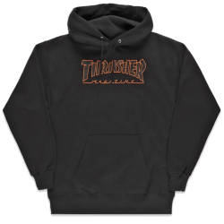 THRASHER HOODIE OUTLINED -...