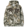 BUTTER HOODIE FABRIC APPLIQUE ZIP-THRU - FOREST CAMO