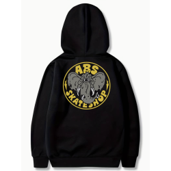 ABS HOODIE EVILPHANT - BLACK