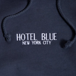 HOTELBLUE HOODIE EMBROIDERED - NAVY