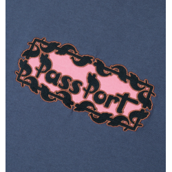 PASSPORT TEE PATTONED - HARBOUR BLUE