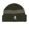 PASSPORT BEANIE DIGGER STRIPE KNIT - OLIVE CREAM