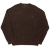 PASSPORT CREW ORGANIC WAFFLE KNIT - CHOC