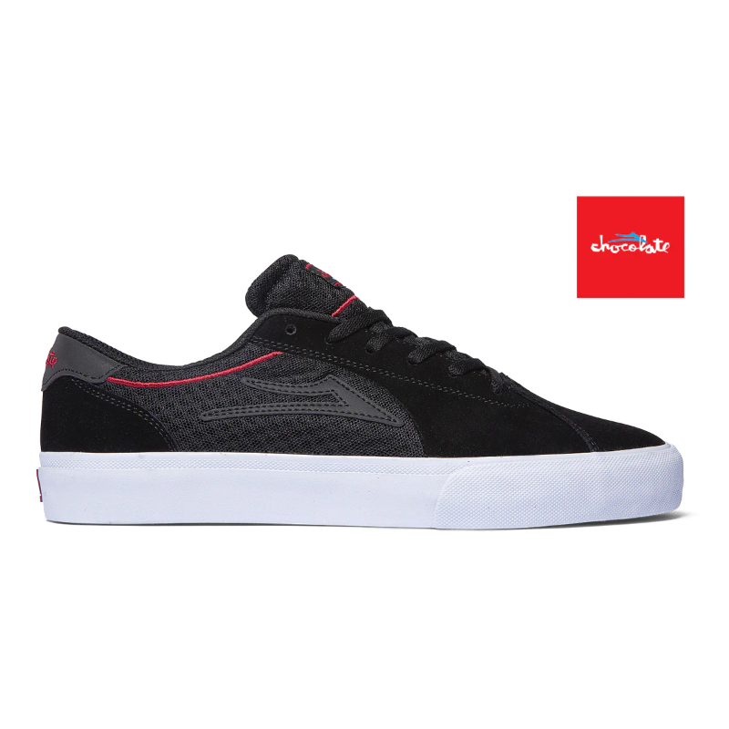 LAKAI SHOES FALCO II - BLABK RED SUEDE