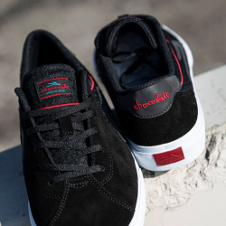 LAKAI SHOES FALCO II - BLABK RED SUEDE