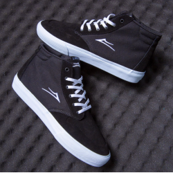 LAKAI SHOES RILEY 3 - BLACK WHITE SUEDE