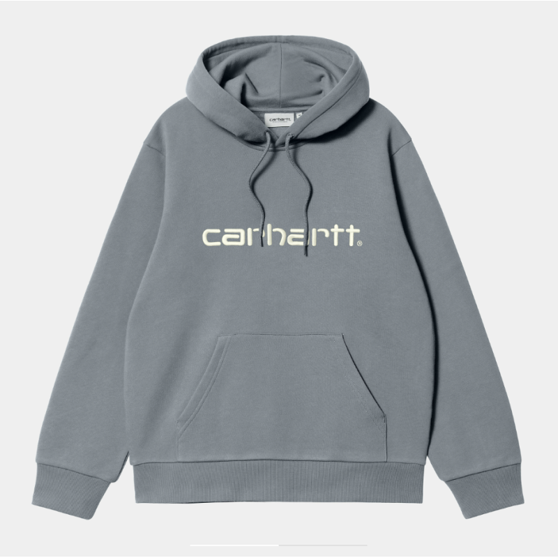 CARHARTT HOODIE HOODED - DOVE GREY WAX