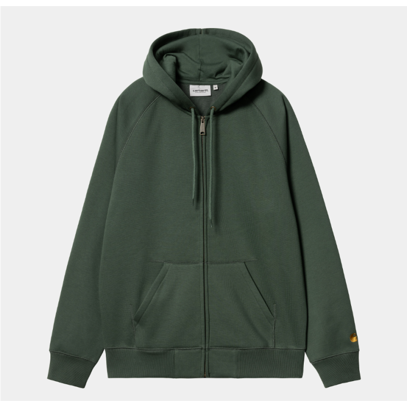 CARHARTT ZIP CHASE HOODED - SYCAMORE TREE GOLD