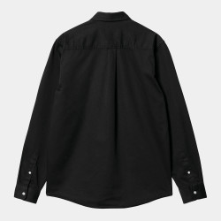 CARHARTT SHIRT MADISON - BLACK WAX