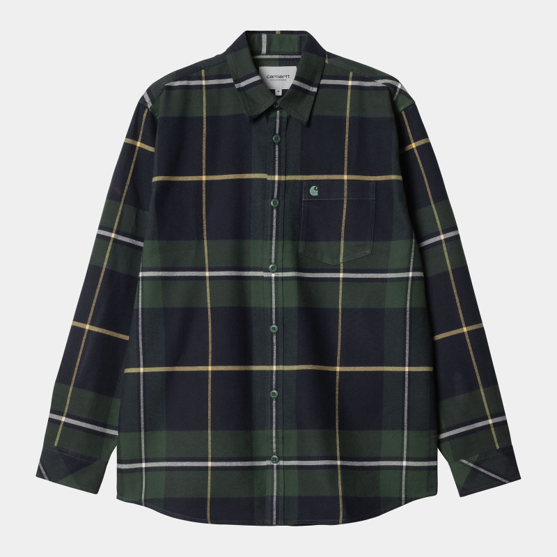 CARHARTT SHIRT GARNETT - GARNETT CHECK SYCAMO