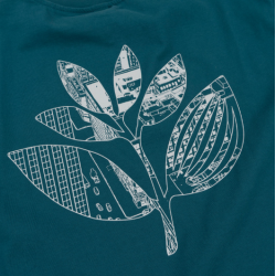MAGENTA TEE AERIAL - PETROL BLUE
