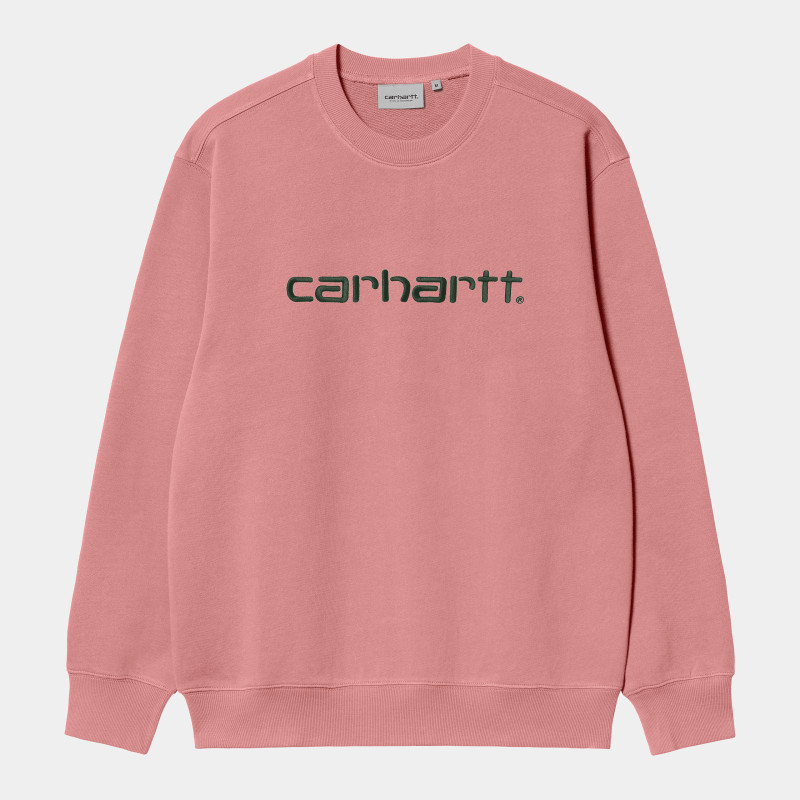 CARHARTT CREW SWEATSHIRT - DUSTY ROSE