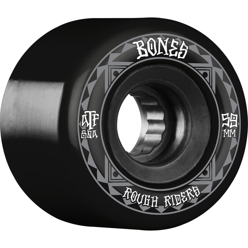 BONES WHEELS ATF - ROUGHRIDERS BLACK