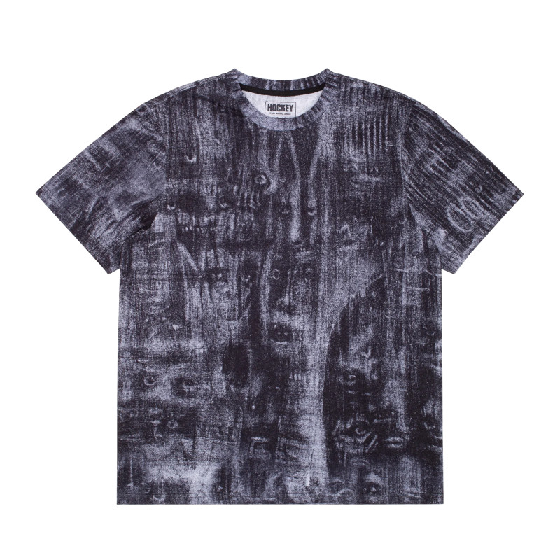 HOCKEY TEE APARICIO AOP - BLACK