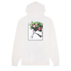 HOCKEY HOODIE ROSES - BONE
