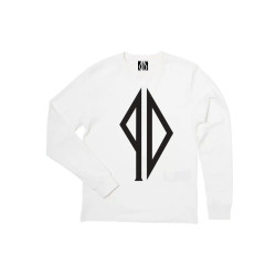 PISSDRUNX TEE LS BIG - WHITE