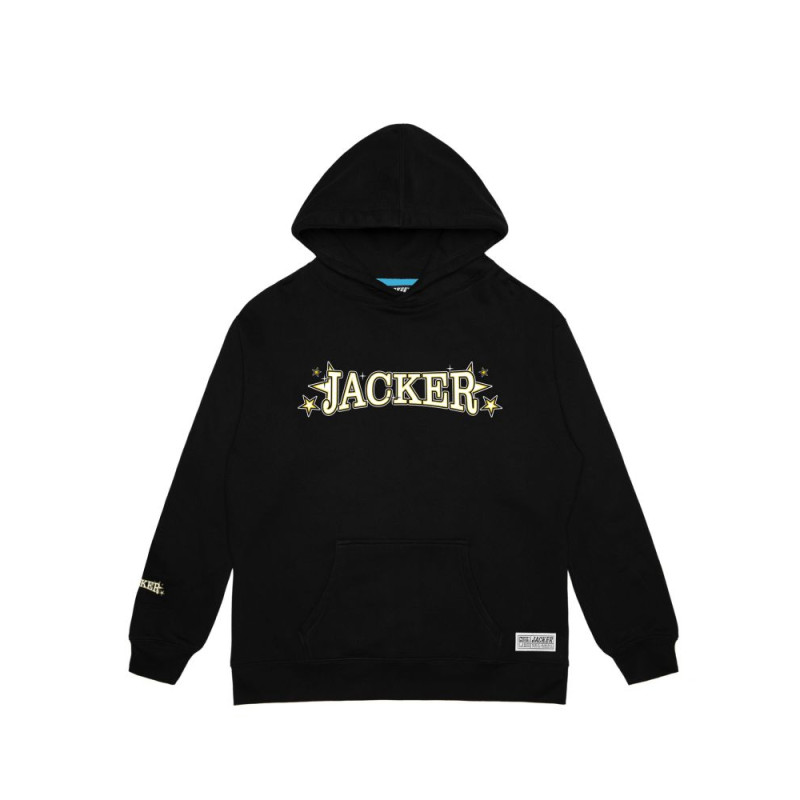 JACKER HOODIE CLEANE - BLACK