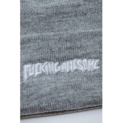 FA BEANIE LITTLE STAMP EMB - GREY HEATHER