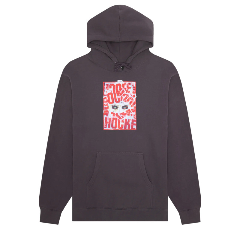 HOCKEY HOODIE WAR ALL OVER - CHARCOAL