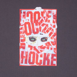 HOCKEY HOODIE WAR ALL OVER - CHARCOAL