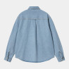 CARHARTT SHIRT HARVEY - BLUE STONE BLEACHED