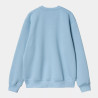 CARHARTT CREW SWEATSHIRT - BLUE BIRD FLEUR DE S