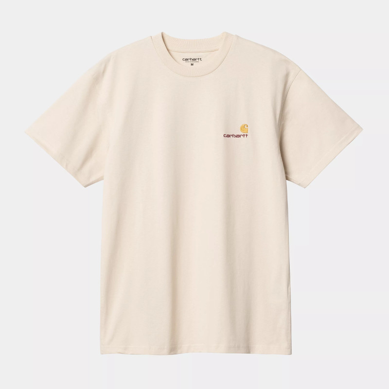 CARHARTT TEE AMERICAN SCRIPT - NATURAL
