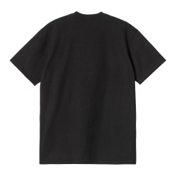 CARHARTT TEE HEART POCKET - BLACK RED
