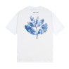 MAGENTA TEE BLUE FLOWERS - WHITE