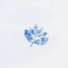 MAGENTA TEE BLUE FLOWERS - WHITE