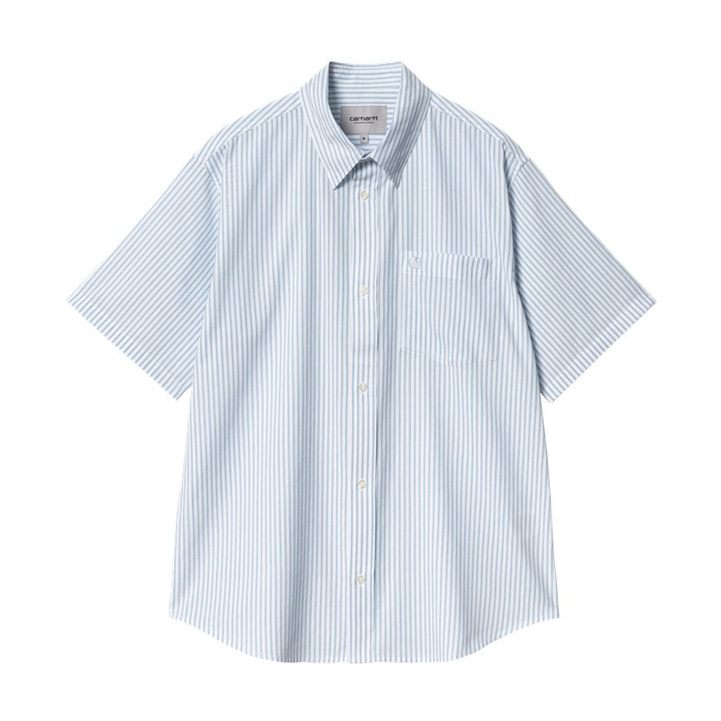 CARHARTT SHIRT PHELPS STRIPES - BLUEBIRD