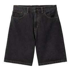 CARHARTT SHORT BRANDON - BLACK STONE WASHED