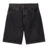 CARHARTT SHORT BRANDON - BLACK STONE WASHED