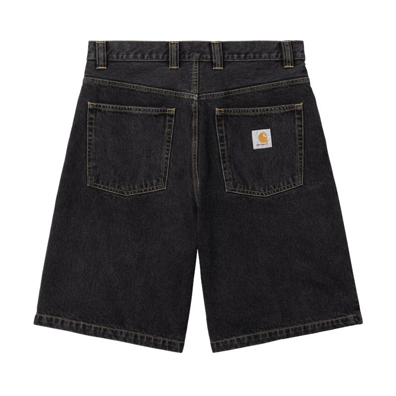 CARHARTT SHORT BRANDON - BLACK STONE WASHED