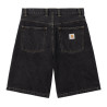 CARHARTT SHORT BRANDON - BLACK STONE WASHED