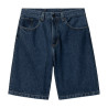 CARHARTT SHORT BRANDON - BLUE STONE WASHED