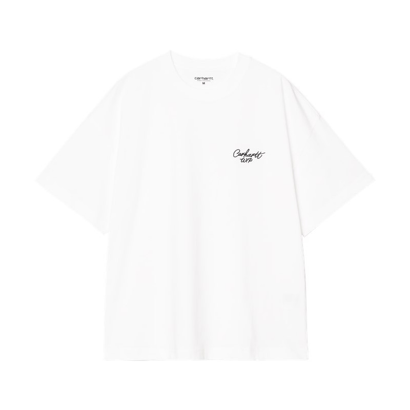 CARHARTT TEE SIGNATURE SCRIPT - WHITE BLACK
