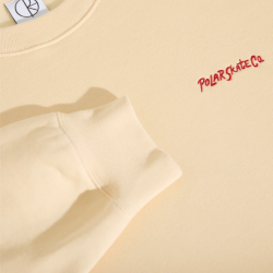 POLAR CREW DAVE SURF LOGO - OATMEAL