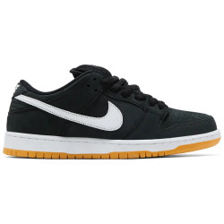 NIKE SB SHOES DUNK LOW - BLACK WHITE GUM