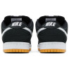 NIKE SB SHOES DUNK LOW - BLACK WHITE GUM