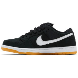 NIKE SB SHOES DUNK LOW - BLACK WHITE GUM
