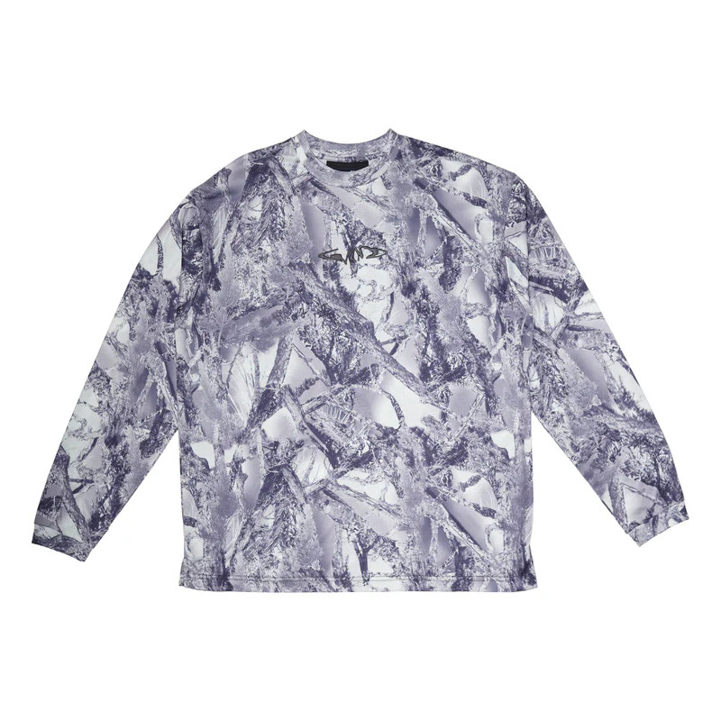 WNKD TEE LS CAMO - SILVER