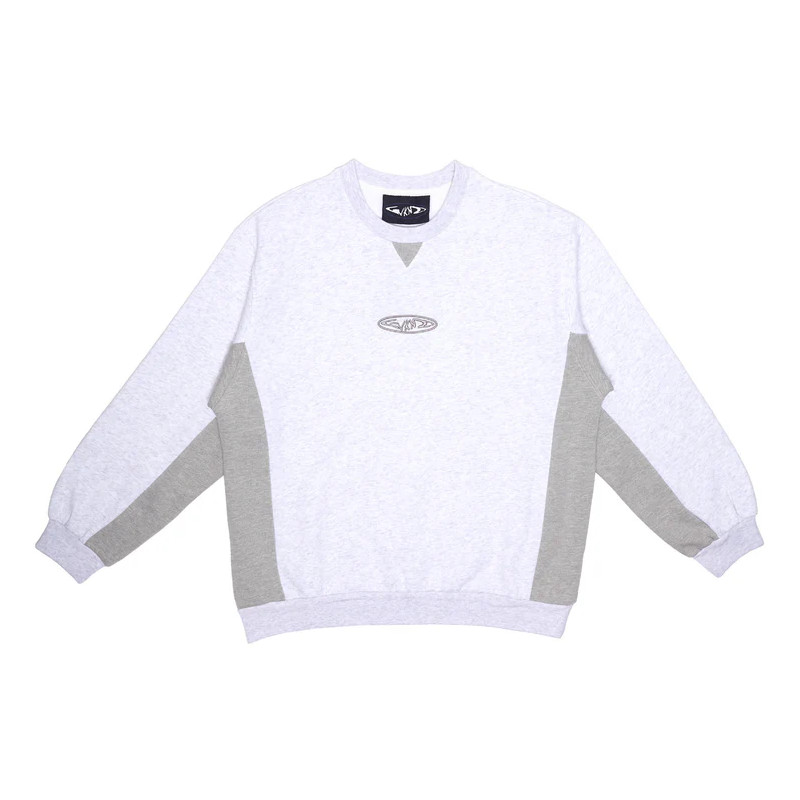 WKND CREW TWO TONE - HEATHER DARK HEATHER